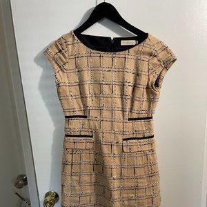 Tory Burch Tan Plaid Dress